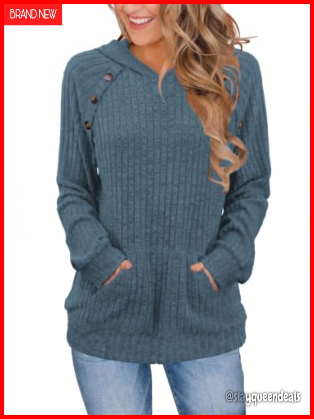 Womens Pullover Hoodie Soft Stretch Sweatshirt Long Sleeve Casual Top